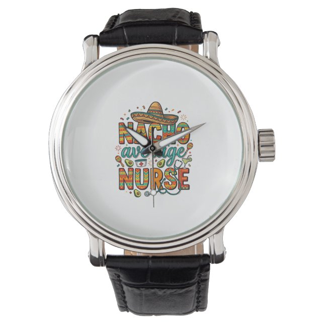 Montre Conception de chemise vectorielle Nacho Average Nu (devant)
