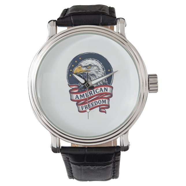 Montre Conception de chemise vectorielle ruban patriotiqu (devant)