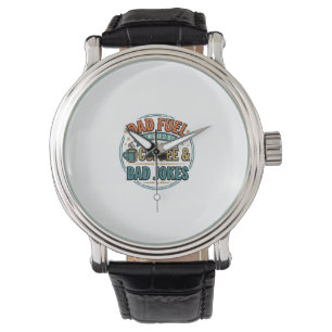 Montre Conception de chemise vintage Café et mauvaises bl