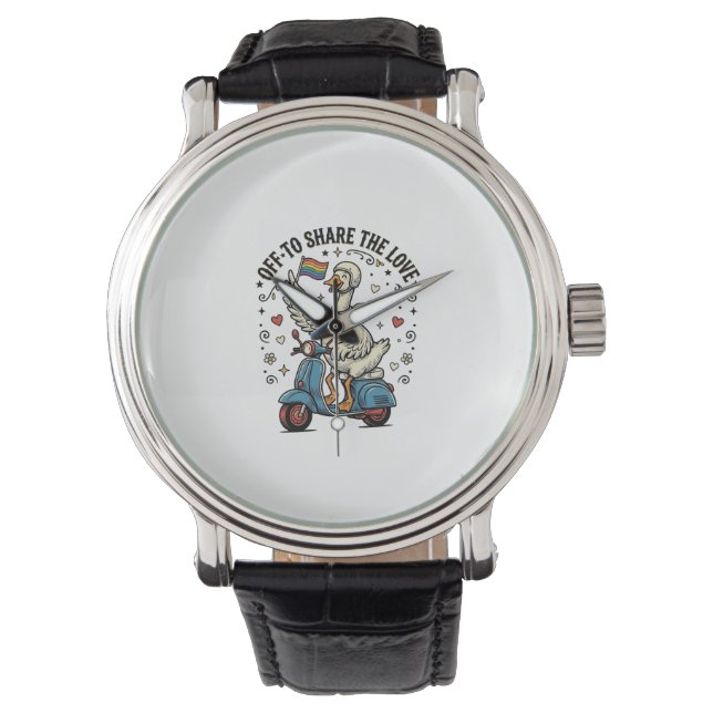 Montre Conception de chemise vintage Funny Goose Scooter  (devant)