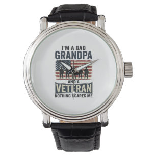 Montre Conception de chemise vintage patriotique vétéran