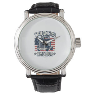 Montre Conception de chemise vintage pour camionneurs Ame