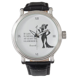 Montre Conception de citation de style glamour personnali