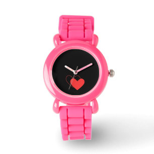 Montre conception de coeur valentine