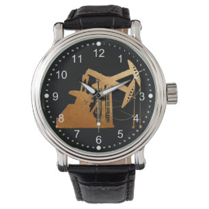 Montre Conception de cuivre affligée de dispositif de