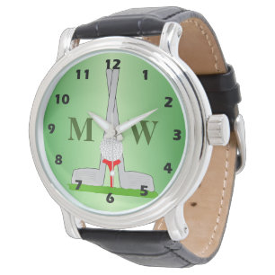Montre Conception de golf monogramme