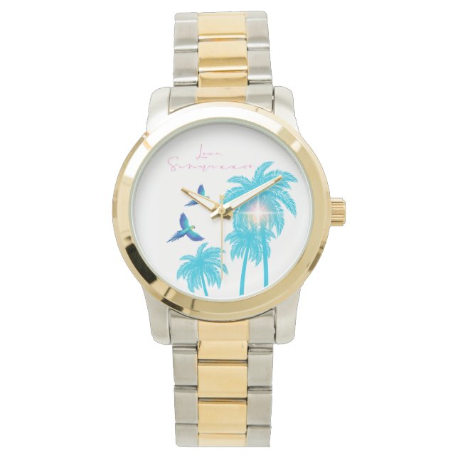 Montre Conception de lettre d'amour - Amour, Été xxoo (devant)