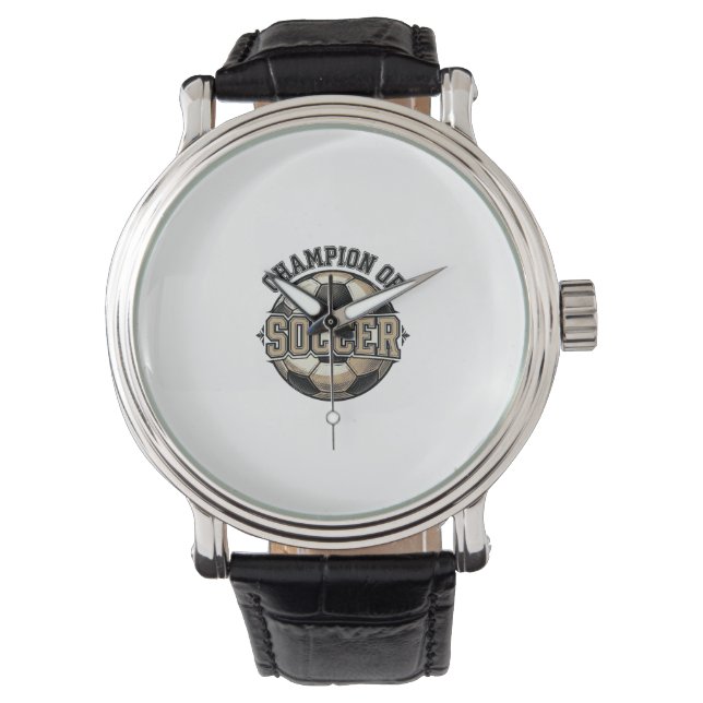 Montre Conception de maillot de champion de balle de foot (devant)