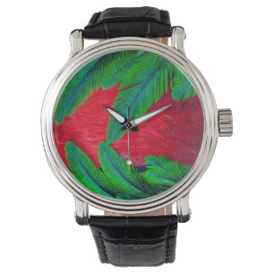 Montre Conception de plume de Quetzal resplendissant