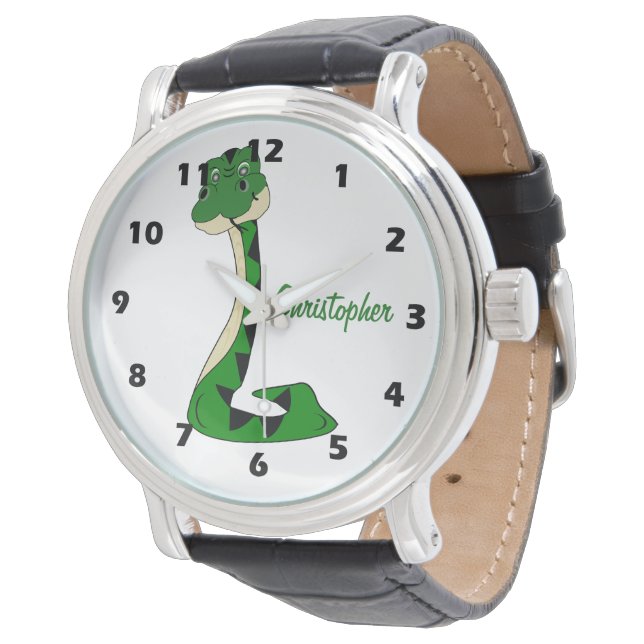 Montre Conception de serpent personnalisée (Incliné)