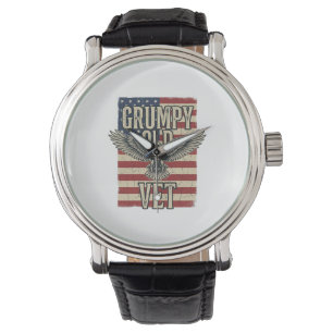 Montre Conception de T-shirt de drapeau d'aigle patriotiq