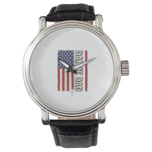 Montre Conception de T-shirt de drapeau vintage patriotiq