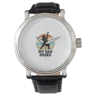 Montre Conception de T-shirt de guitare vintage de couche