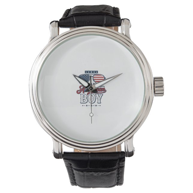Montre Conception de t-shirt de lunettes de soleil patrio (devant)