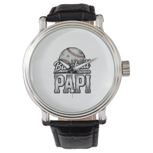 Montre Conception de T-shirt de papa en détresse de baseb