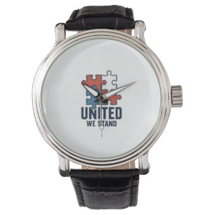 Montre Conception de T-shirt patriotique pièce de puzzle
