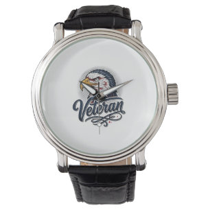 Montre Conception de T-shirt Patriotique Vétéran Aigle Vi
