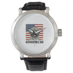 Montre Conception de T-shirt pour chien vintage patriotiq