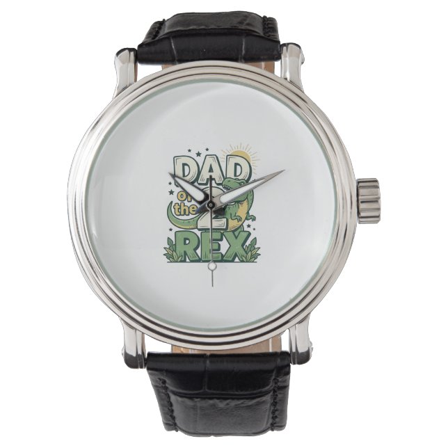 Montre Conception de t-shirt pour papa du 2 Rex dinosaure (devant)