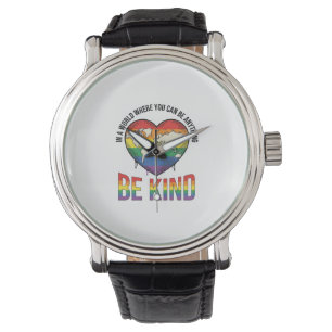 Montre Conception de T-Shirt Vectoriel Cœur Arc-en-Ciel M