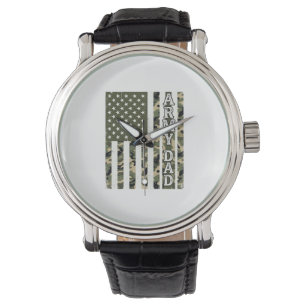 Montre Conception de T-shirt vintage avec drapeau américa