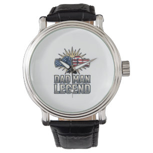 Montre Conception de T-Shirt Vintage Legend Patriote Papa