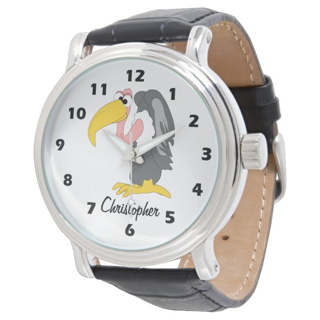 Montre Conception de vautour personnalisée (Incliné)