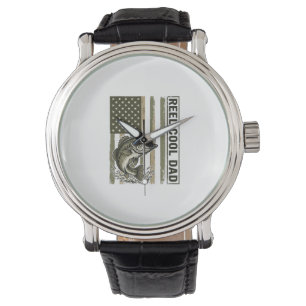 Montre Conception de vecteur de drapeau de pêche à la bas