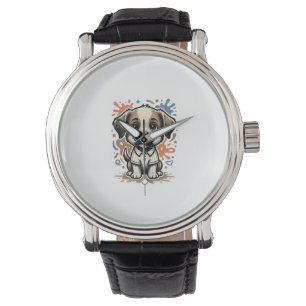 Montre Conception de vecteur de gravure d'éclaboussure de