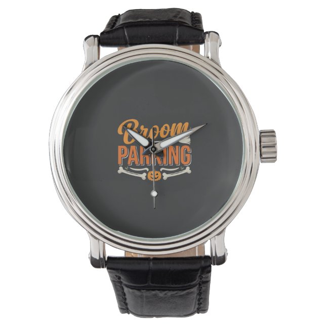 Montre Conception de vecteur de parking balai Halloween_1 (devant)