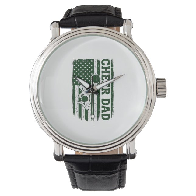 Montre Conception de vecteur vintage de drapeau américain (devant)