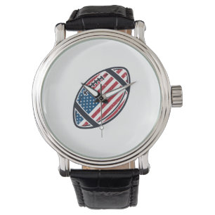 Montre Conception de vecteur vintage de football américai