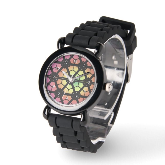 Montre - Conception de verre plombé (Angle)