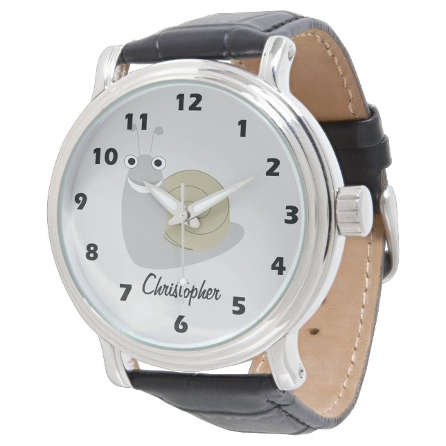 Montre Conception d'escargot personnalisée (Incliné)