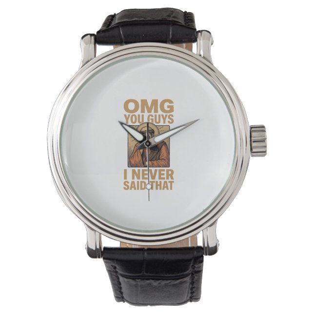 Montre Conception drôle de T-shirt de citation religieuse (devant)