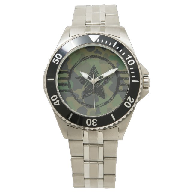 Montre conception du camouflage militaire (devant)