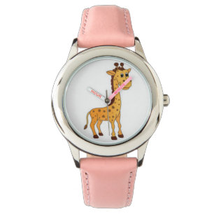 Montre Conception mignonne de girafe d'enfants