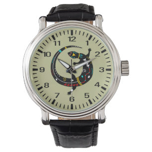 Montre Conception personnalisée Aztec Sud-Ouest Tribal Li