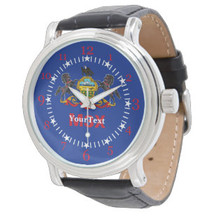Montre Conception personnalisée de drapeau de l'État de P