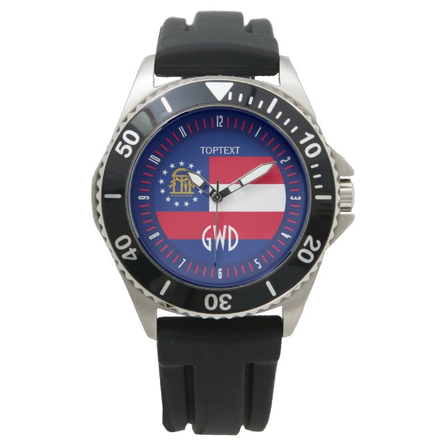 Montre Conception personnalisée du drapeau de l'État de G (devant)