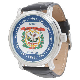 Montre Conception personnalisée du drapeau de l'État de V