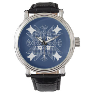 Montre Conception sous-marine de poissons avec l'arrière