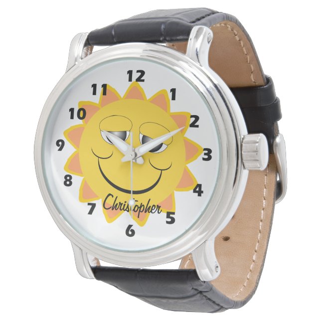 Montre Conception Sunshine Personnalisée (Incliné)