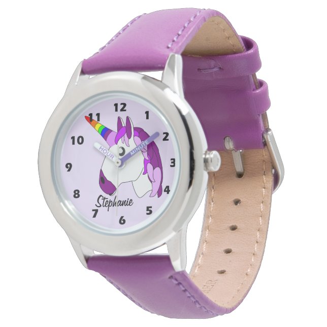 Montre Conception Unicorn personnalisée (Incliné)