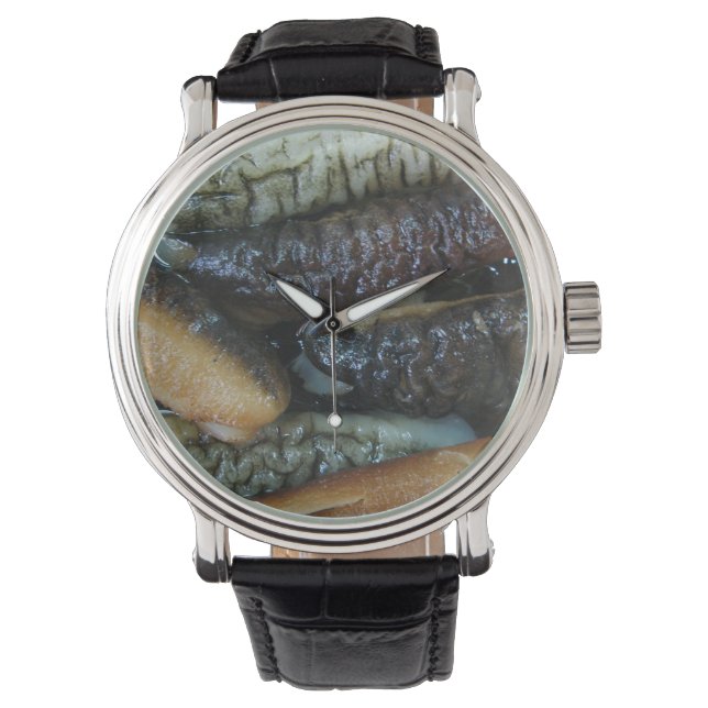Montre Concombre de mer ... Nourriture du marché de Yaowa (devant)