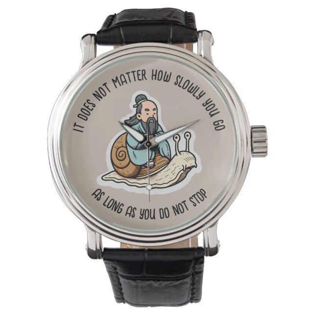 Montre Confucius et l'escargot (devant)