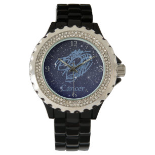 Montre Constellation du cancer et signe zodiaque avec éto