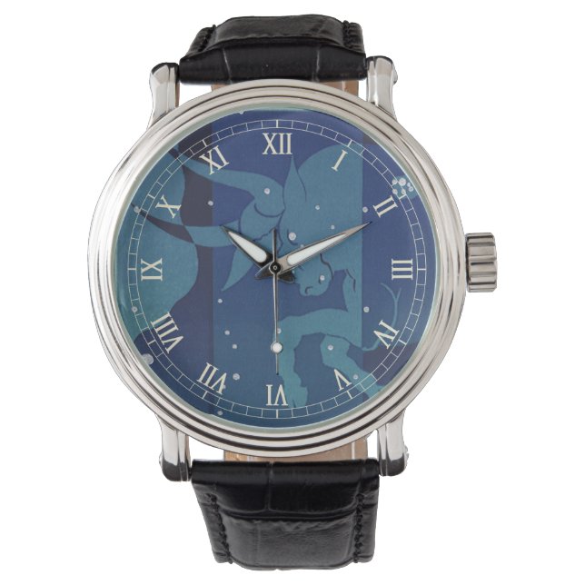 Montre Constellation du Taureau Taureau Zodiaque Vintage  (devant)