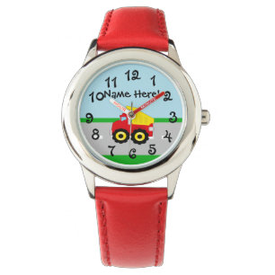 Montre Construction Dumptruck de garçons d'enfants