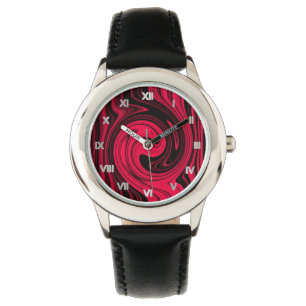 Montre Convolution rouge